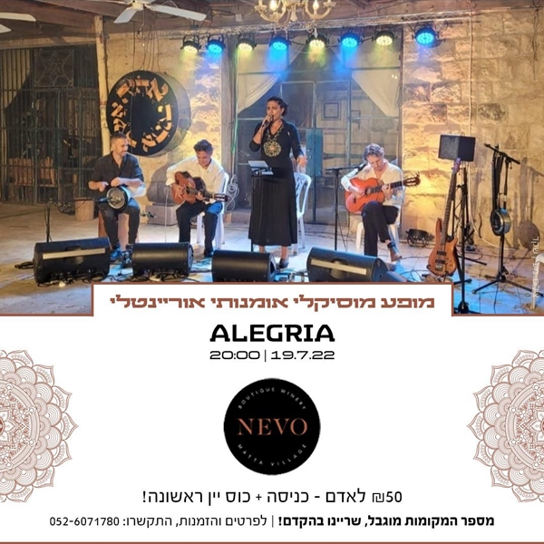 מופע מוסיקלי אומנותי אוריינטלי